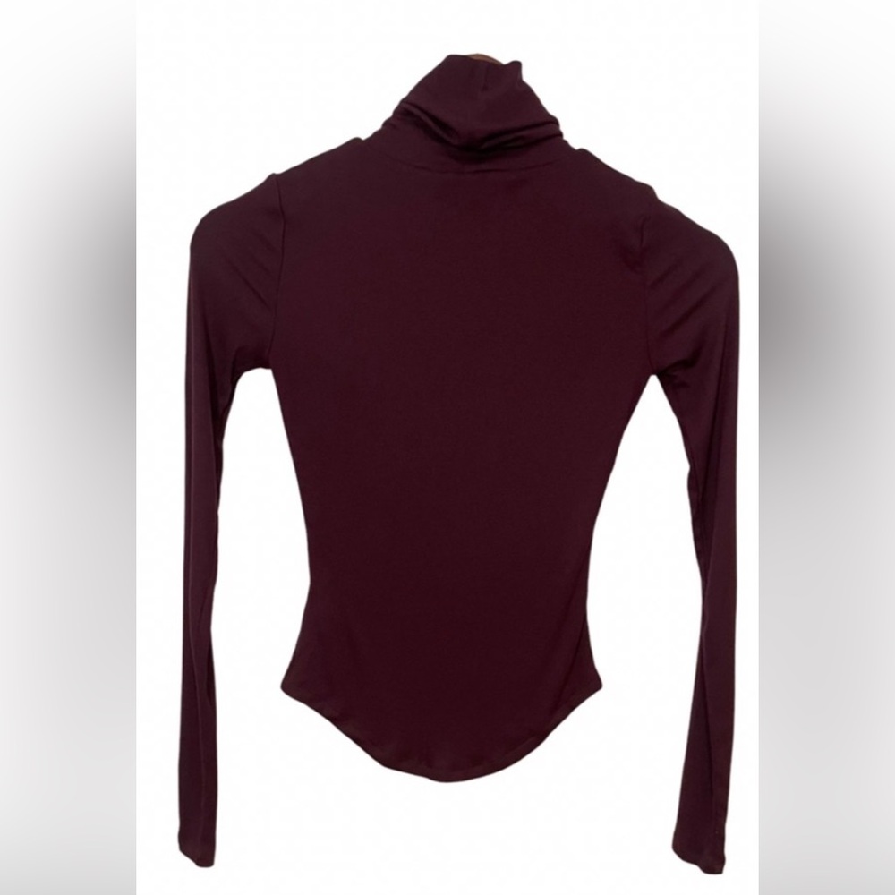 Tally’s Aritzia Deep purple ribbed Turtleneck Top
